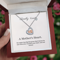 Baby Feet Heart Necklace for Mom
